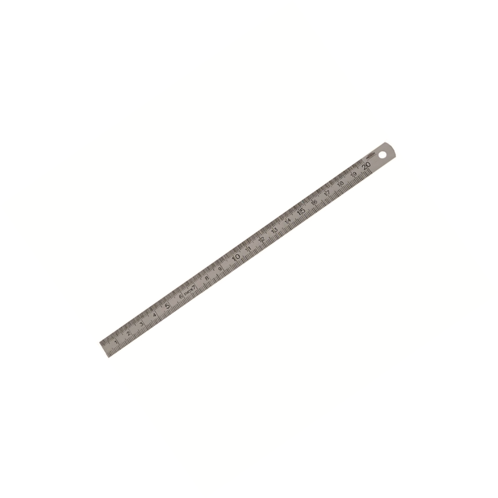 PREISSER/派尔沙 公英制不锈钢直尺，镀铬 300mm 不锈钢弹簧带钢・亚光镀·t表面ECⅡ级 30*1mm 0460 507 1把